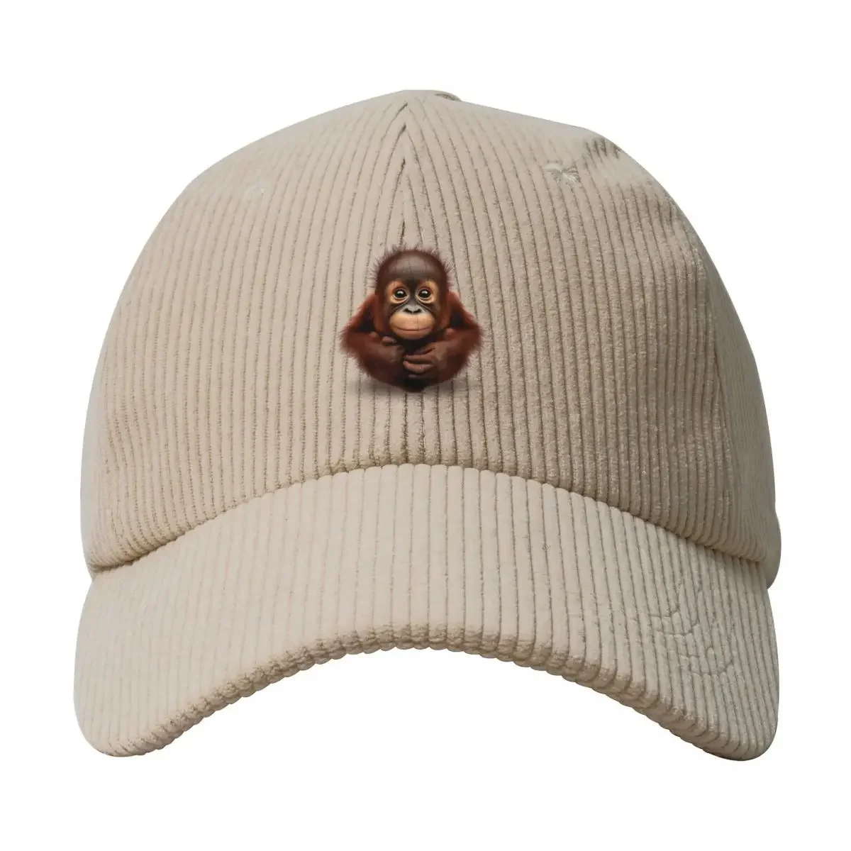 Orangutan Corduroy Baseball Cap fishing hat New In Hat hard hat Men Caps Women's