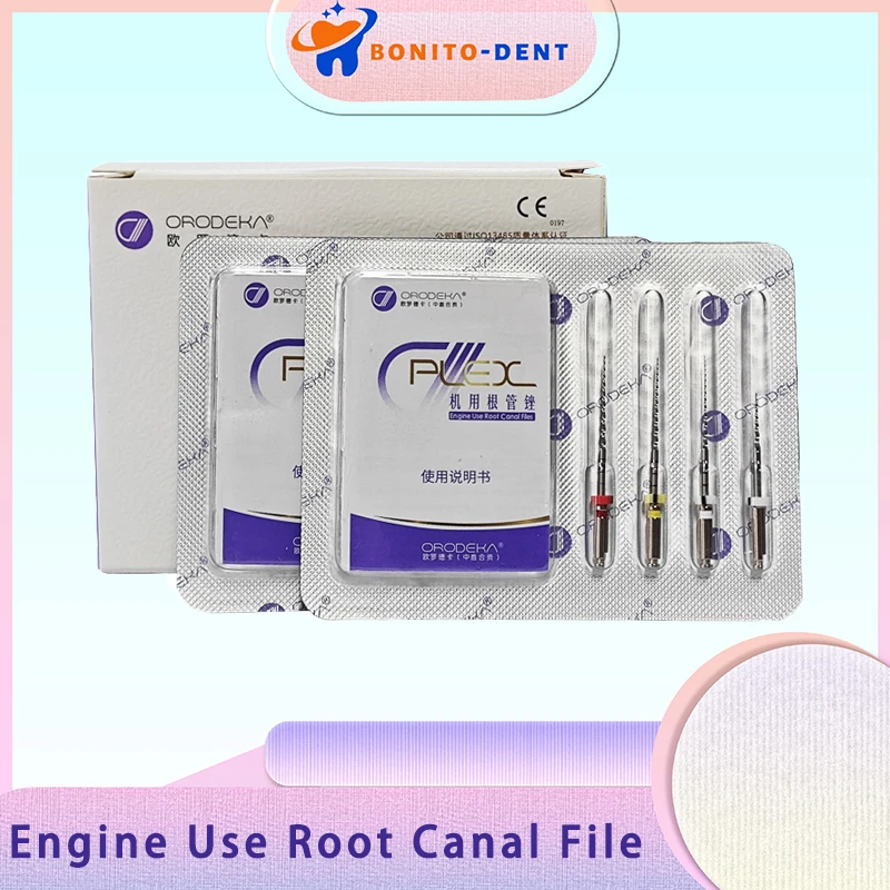 1 упаковка, стоматологическая машина, никель-титановая напильник для корневых каналов, спиральный напильник для корневых каналов, большой конусный напильник для корневых каналов с тепловой активацией ORODEKA