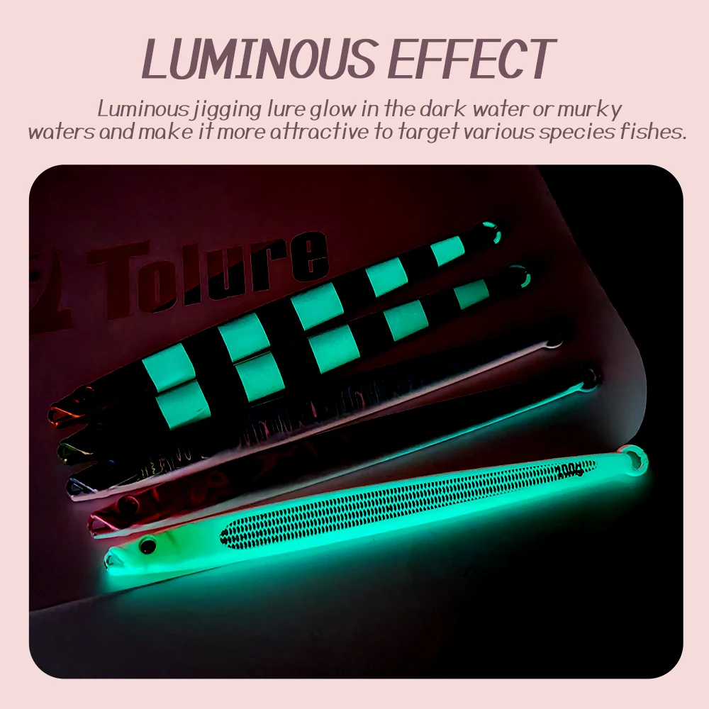 TOLU NEW Fast Sinking Metal Jig 100g150g180g200g250g300g Long Casting Fast Sinking Fall Jigs Saltwater Deepsea Fishing Lure
