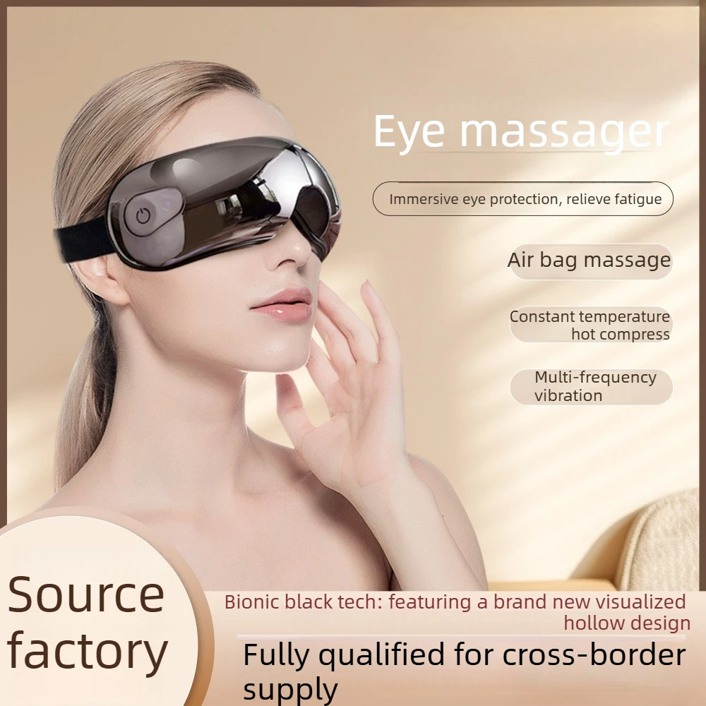 

Умные очки-массажеры для глаз с визуализацией, без давления на глаза, с горячим компрессом, Bluetooth-музыкой, для ухода за глазами и снятия головной боли