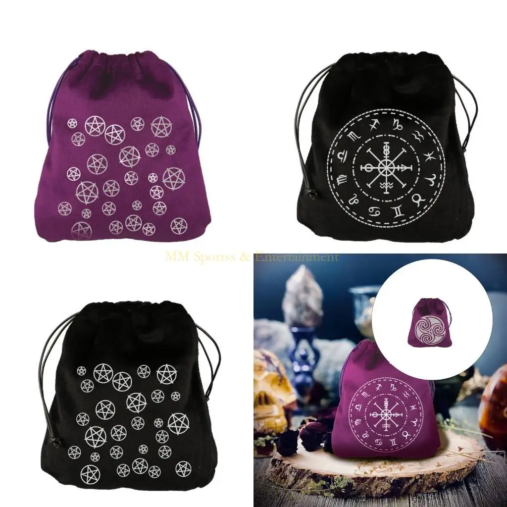 

31be Soft Tarots Bag Dices Holder Holder Jewelry Musters Организаторы
