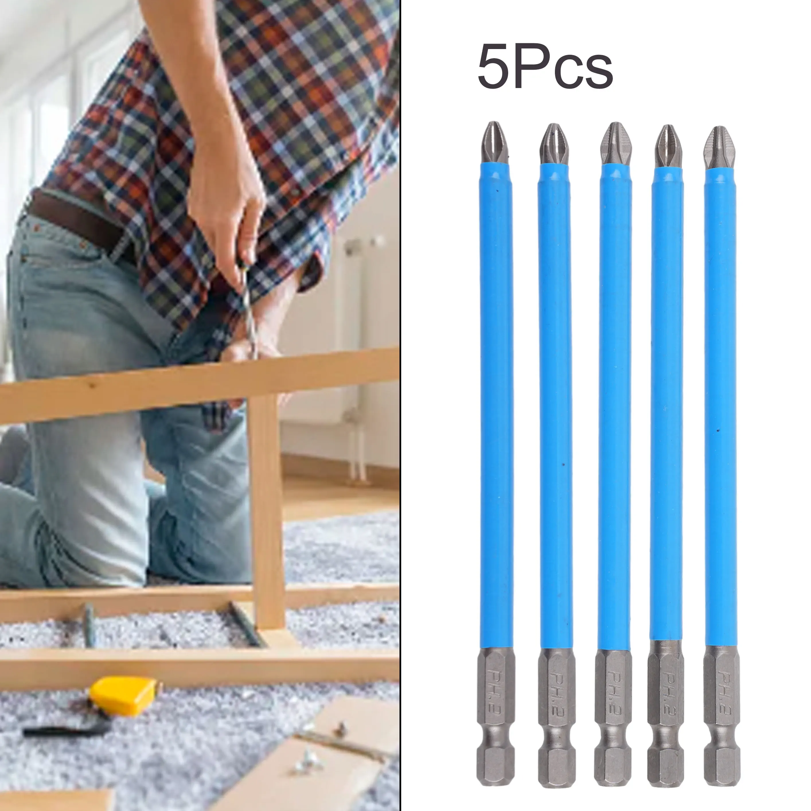 

PH2 Screwdriver Bit Part Repair Replacement Set Spare Tool Non slip 1/4 Hex Shank Electric High hardness Magnetic