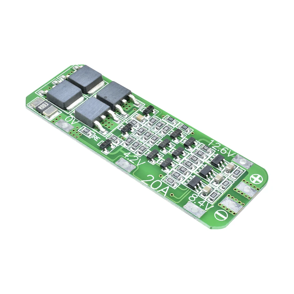 3S 20A Li-ion Lithium Battery 18650 Charger PCB BMS Protection Board For Drill Motor 12.6V Lipo Cell Module 64x20x3.4mm