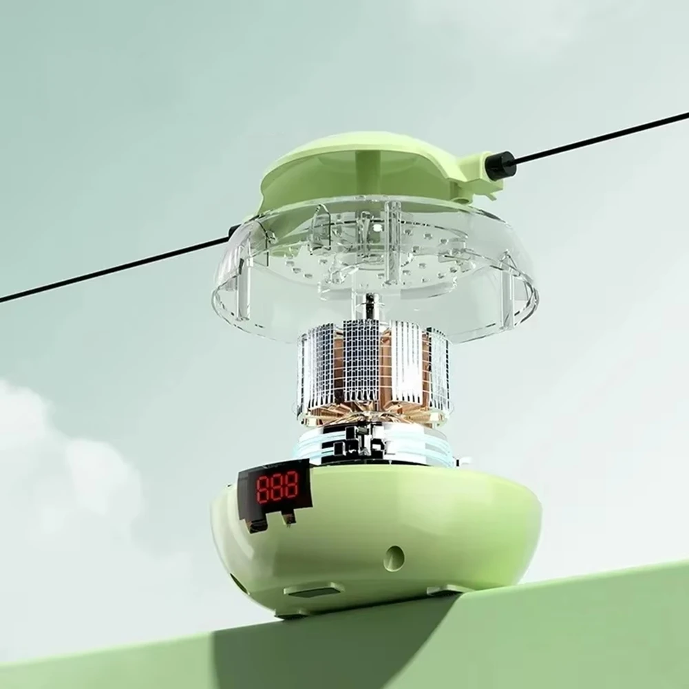 QA88X เครื่องกระโดดไฟฟ้าอัตโนมัตินับข้ามเชือกสําหรับเด็กเชือกกระโดดไร้สายออกกําลังกายในร่ม/กลางแจ้งสีเขียว