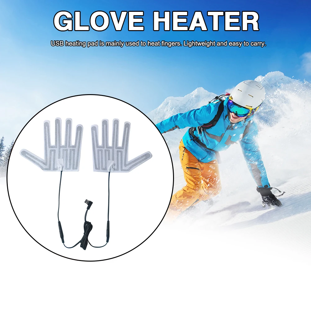 Multifunctional Electric Heating Gloves Pads Multifunction Portable Electric Heating Pads Winter Outdoor Hand Warmer Accessories