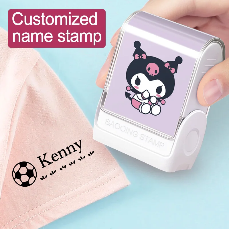 

Custom Kuromi Name Stamp, Personalized Self Inking Seal Waterproof, Washable Marker for School Supplies Personal Belongings