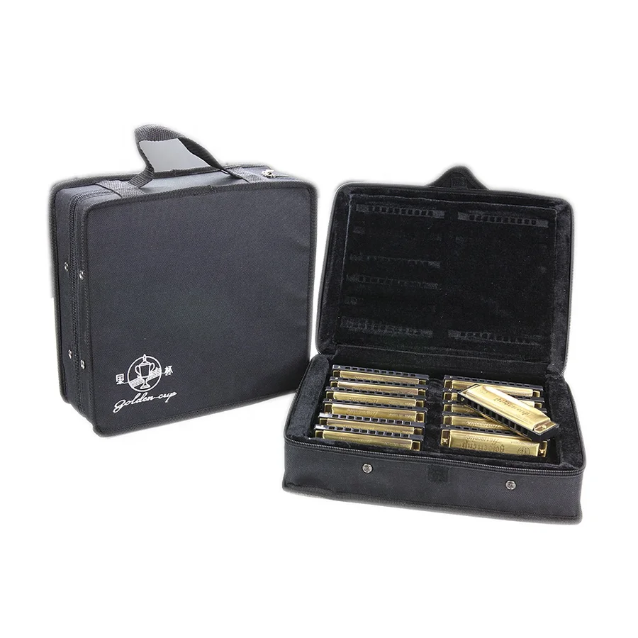 

Профессиональный 12-клавишный диатонический ротовый орган, блюзовая арфа JH1020-12, набор губной гармоники с 10 отверстиями