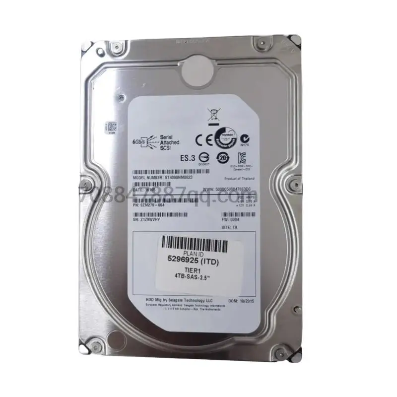 Originale 100% authentique ST4000NM0034 4T SAS 12G 3.5 4TB 12Gb