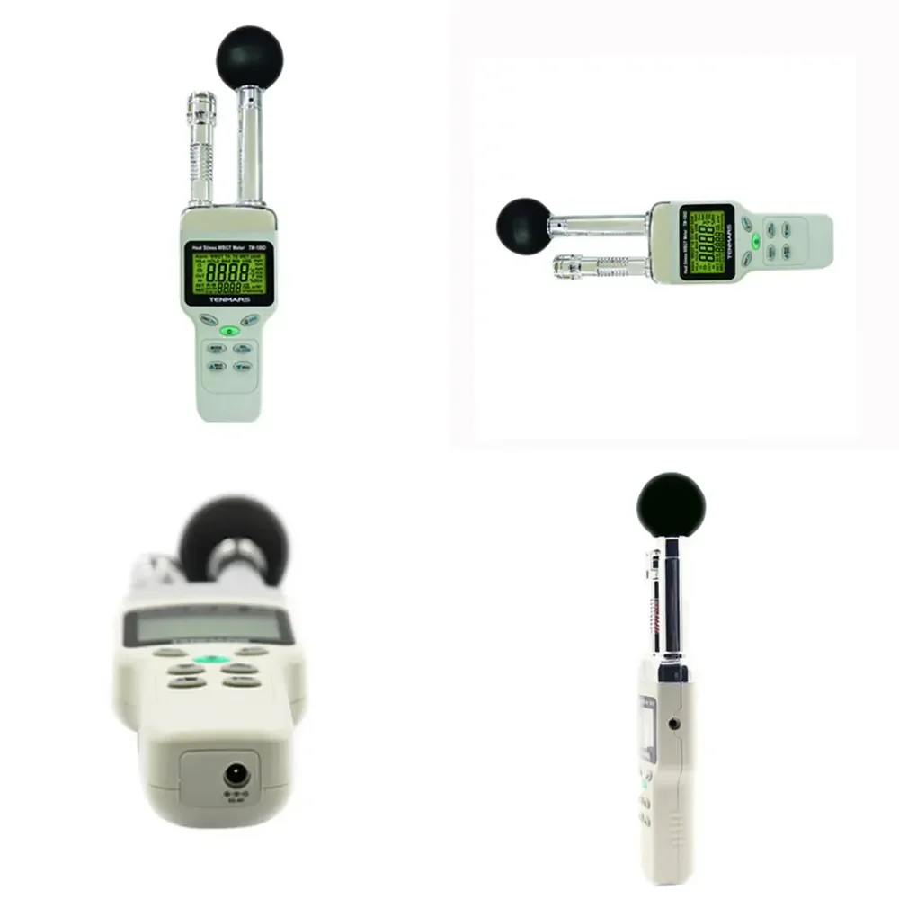 2026 WBGT Meter for Heat Stress Monitoring 0 to 59°C with Data Logger for TENMARS TM-188D TM188D Industrial Environmental