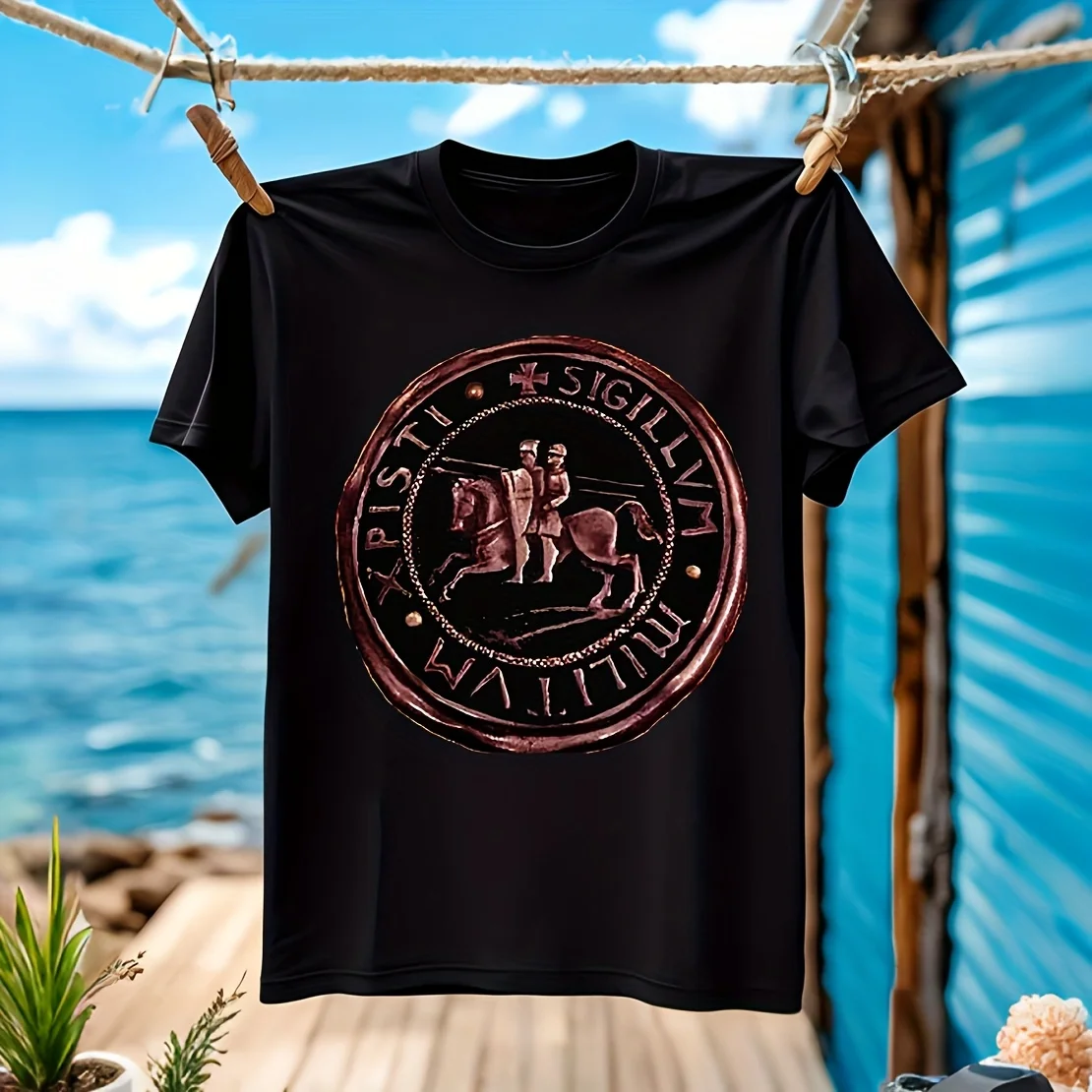

Templar T-Shirt Ritter Templer Men's T-shirt 100% Cotton Casual Breathable Confortable outdoor activities wide size range classi