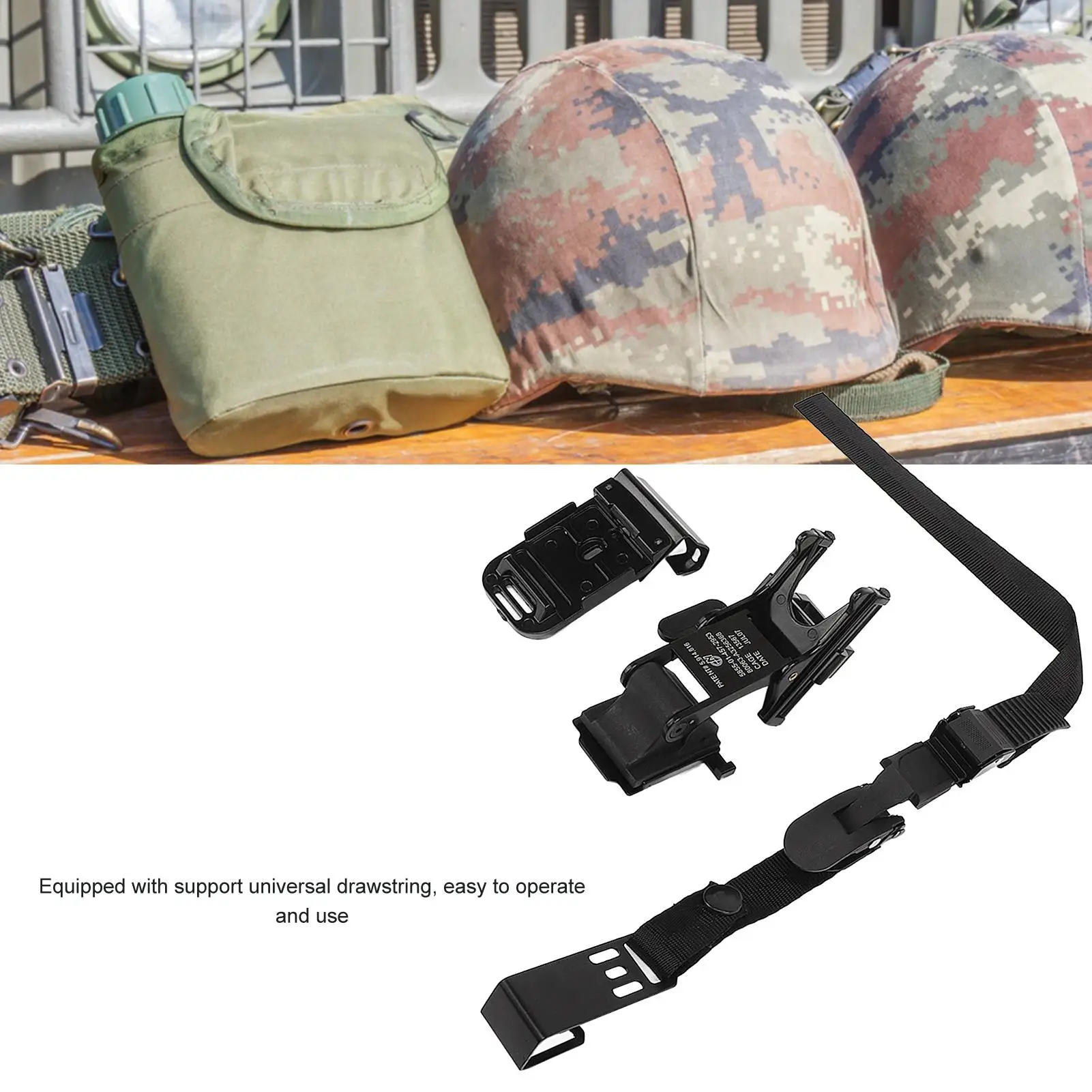 for desert Night Vision Helmet Mount - Ergonomic NVG Helmet Mount for Improved Visibility