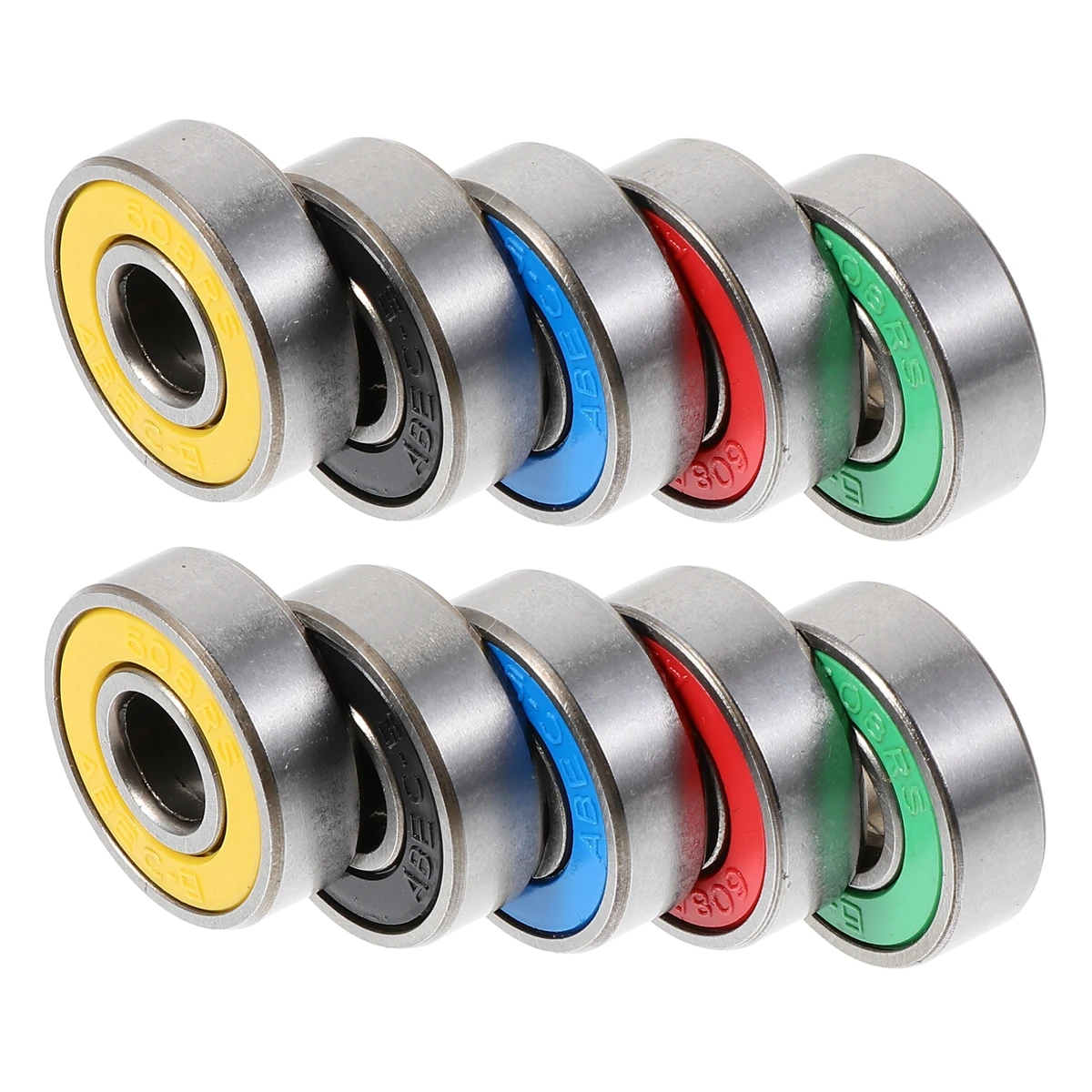 

50 шт. раздвижные подшипники, роликовые коньки для скутера, экранированные хромированные стальные аксессуары для скейтборда, высококачественный углерод