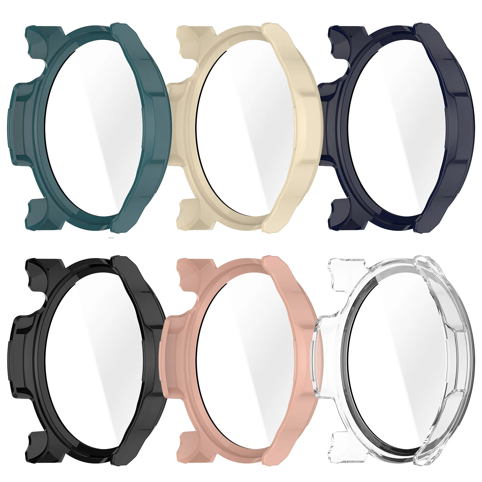 Amazfit Balance 2 PC + Huami Amazfit Balance 용 강화 유리 보호 케이스 전체 화면 보호기 범퍼 커버 액세서리