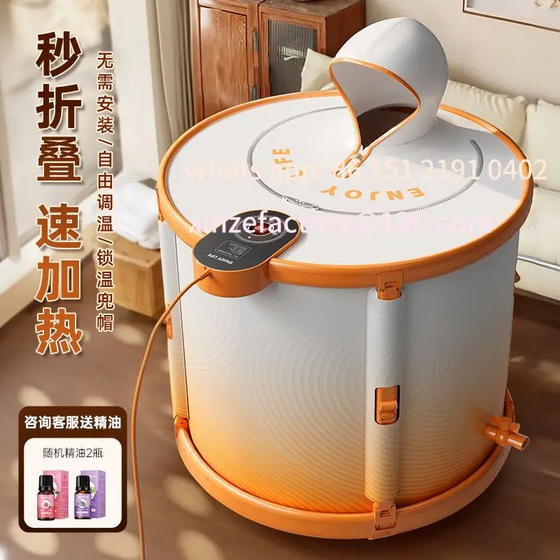 

Customizable Heated Bathtub Folding Home Bathtub Comfortable Adult Bidet Thermostatic Tub