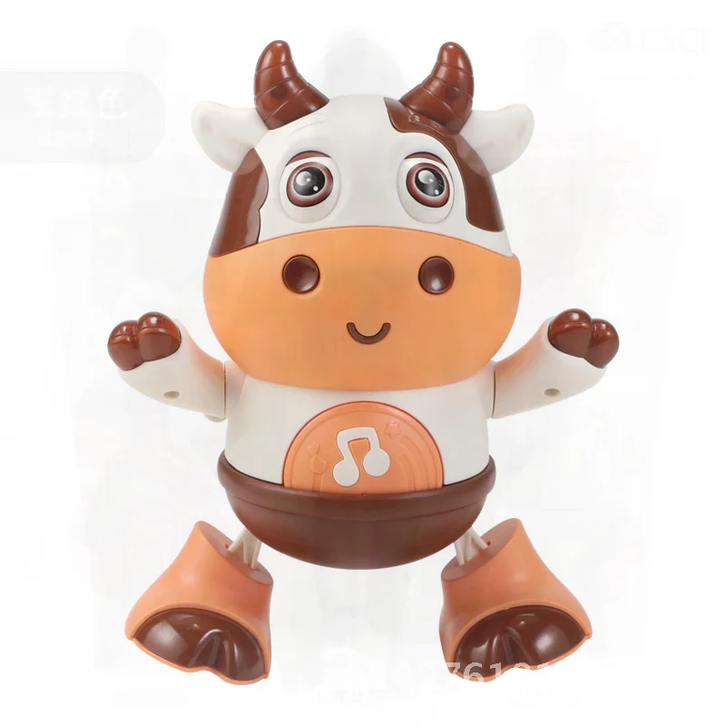 

Electric Doll Toy for Kids Cute Calf Shape with Sound And Light Interactive Walking Feature Plastic Material Children's Fun