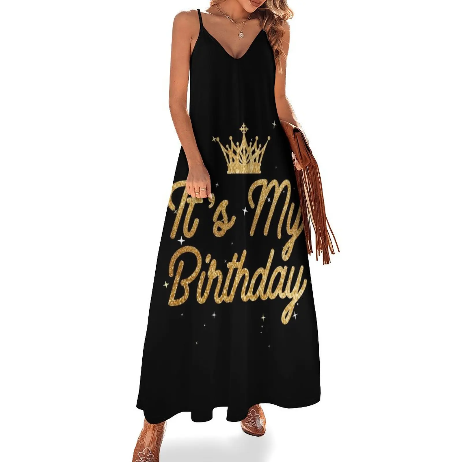 

birthday Sleeveless Long Dress ladies dresses for women 2025 women's elegant loose dresses Dress