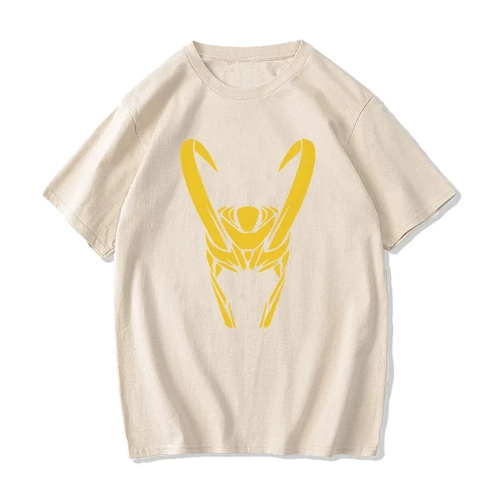 Loki t shirt Graphic Tshirt 100% Cotton T-shirt Mens Summer Casual Tops Harajuku Couple Clothes Male Printing Tee-shirt O-neck