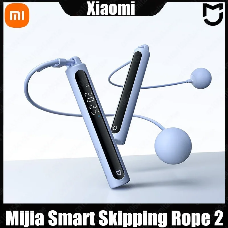 Xiaomi Mijia Smart Skipping Rope 2 Professional Fitness Sports Fat Burning Weight Ball Corded and Cordless Dual Mode