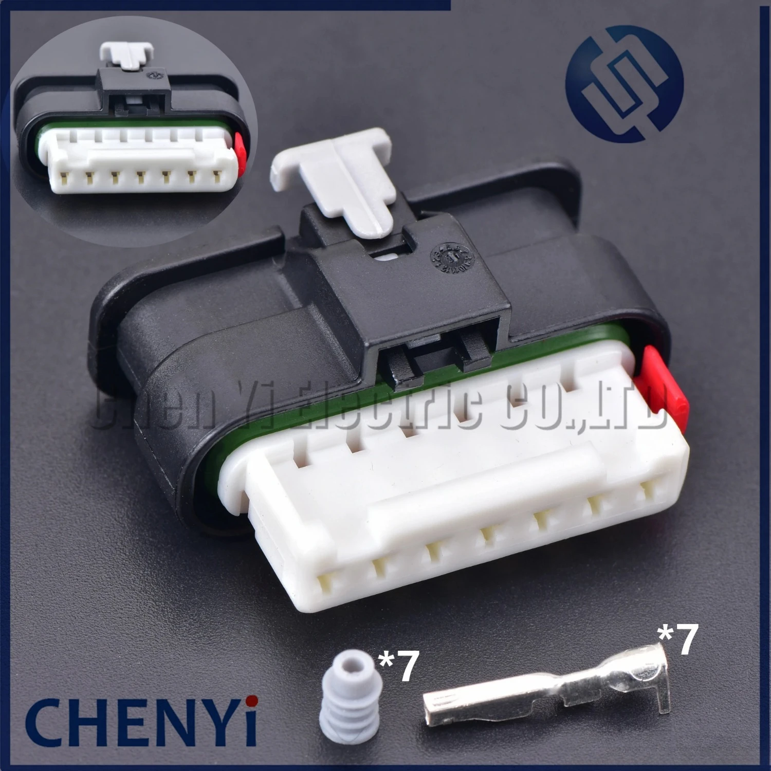 1 set 7 Pin Auto waterproof Harness connector ACC Active Patrol Connector For Tiguan 6189-7895 6189-7732 5QF 973 707 A