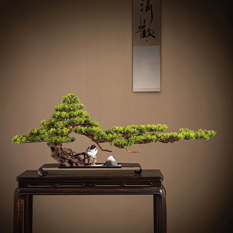 Simulation welcome pine light luxury green plant decoration entry door desktop living room hotel micro landscape soft decoration