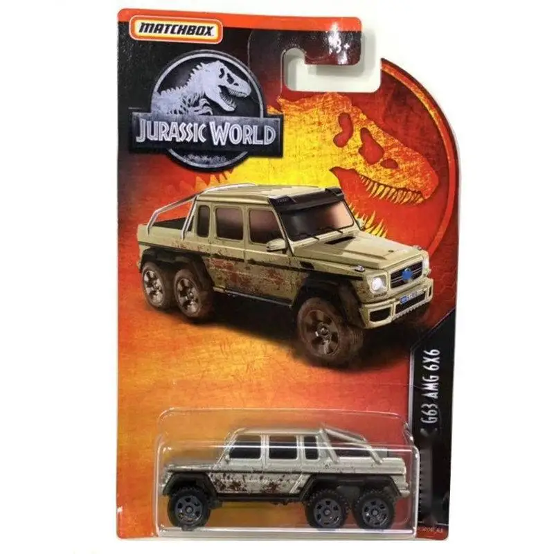 Matchbox Cars 1:64 Jurassic World Movie JEEP WRANGLER G63 AMG HUMVEE INGEN Explorer Metal Diecast Model