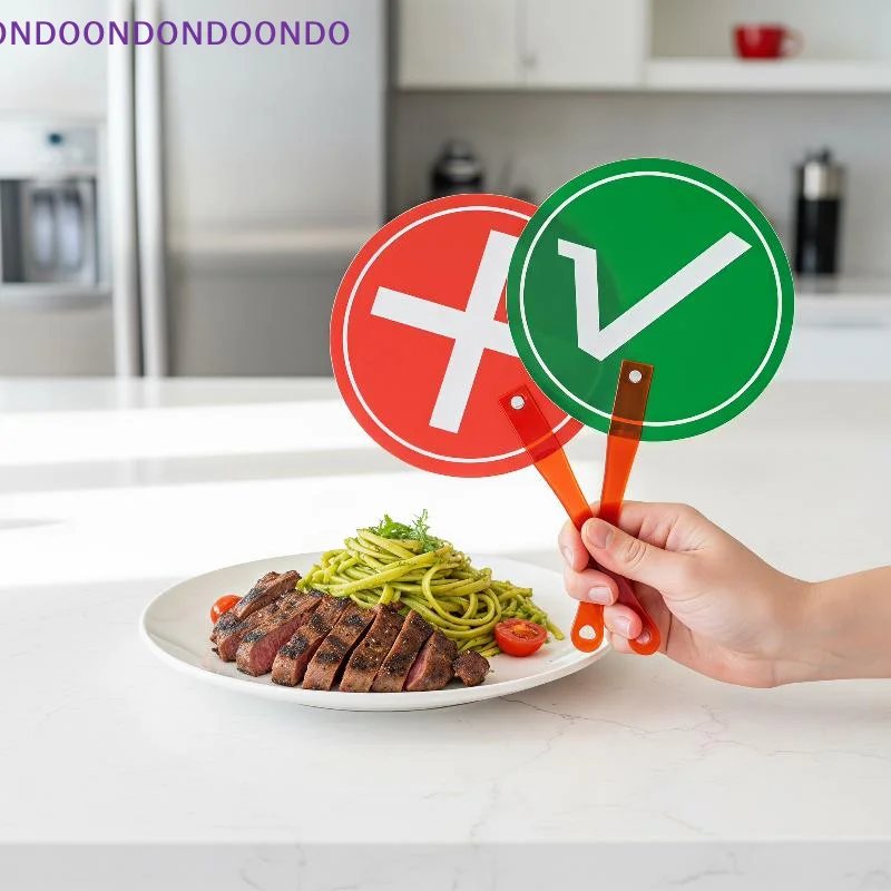 Double Sided Yes No Handheld Sign Paddles Waterproof PVC Easy Read Clear Print for Kids Party Fun Games