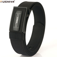 TUSHI New 1100D Nylon Hard Tactical Belt Men Metal Automatic Buckle Gun Belt Outdoor Casual Military Belt IPSC Accessories Male