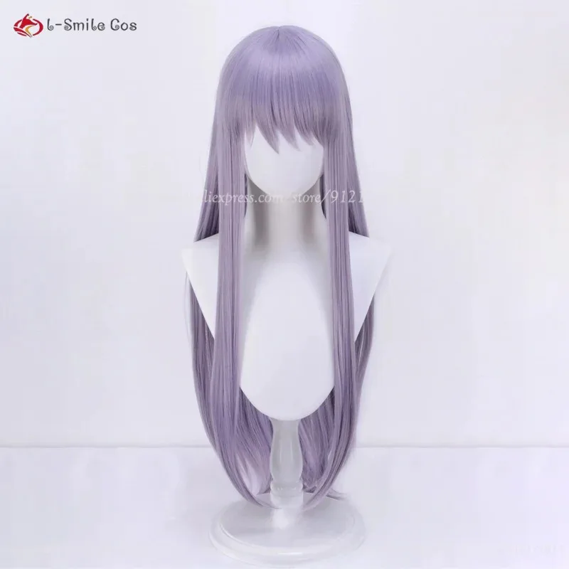 

Аниме Юкина Минато 80 см фиолетовый серый термостойкие синтетические волосы косплей костюм парики для женщин + шапочка для парика