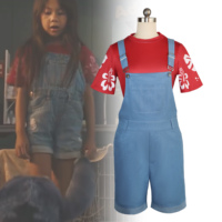 Star Baby T-shirt and overalls two-piece set, the same style role-playing costume Halloween stage parent-child costume set
