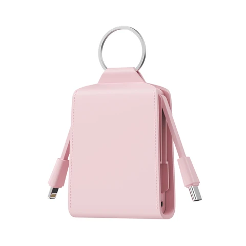 Мини-брелок Power Bank 2000 мАч Портативное зарядное устройство для iPhone 17 16 Samsung Xiaomi Huawei Powerbank Station Внешний аккумулятор