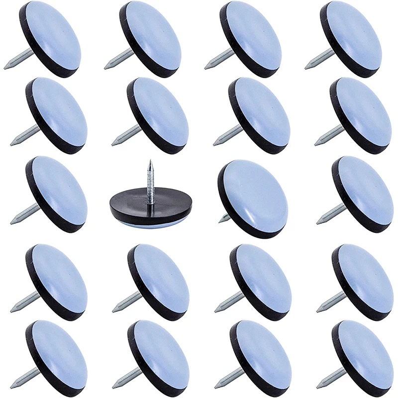 20/40pcs Furniture Foot Sliders Pads 19/22/25mm Table Chair Sliders Cabinet Sofa Glides Floor Protectoion Furniture Accessories