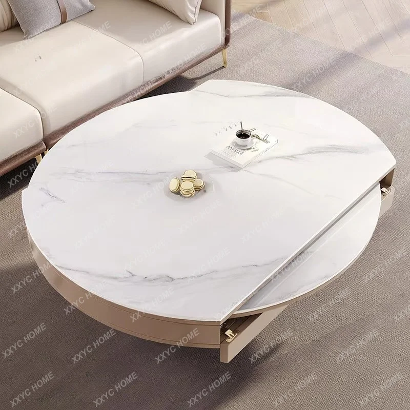 XXFactory Direct SalesMultifunctional Around Coffee Tables Classy Design  Center Coffee Tables White Foldable