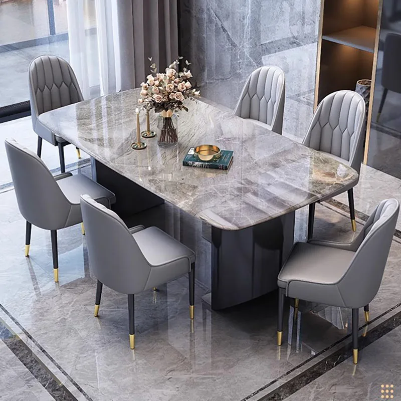 Modern Luxury Dining Table Rectangle Italian Style Living Room Dining Table Nordic Minimalist Mesas De Comedor Furniture