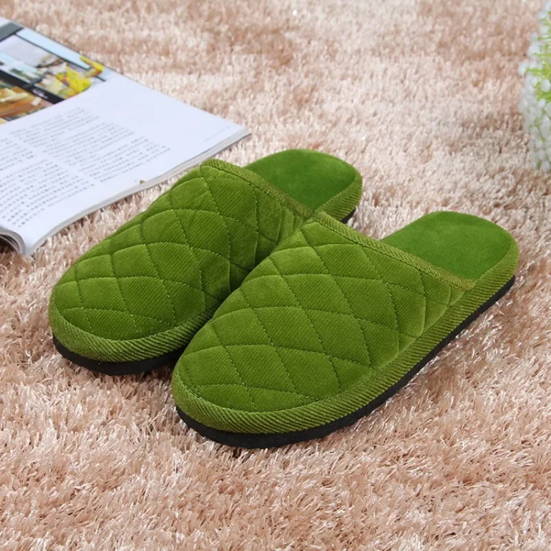 Fashion Fluffy Fur Slippers Indoor Warm Plush Home Slippers Woman Faux Fur Flat Heel Couple Slides for Men and Women Plus Size - view 5