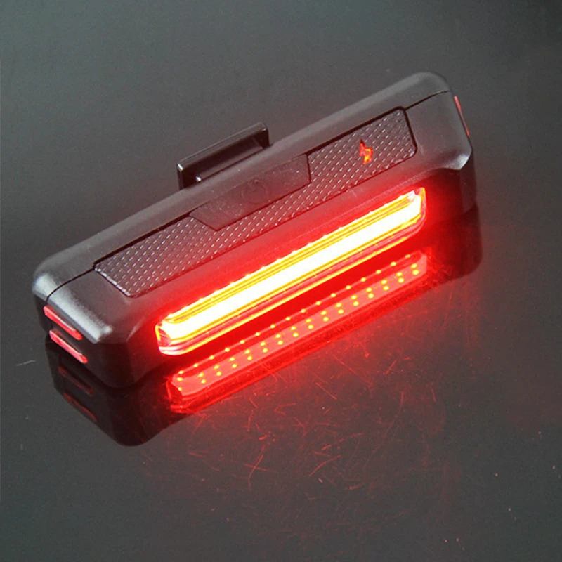 1 قطعة دراجة مقاوم للماء الضوء الخلفي دراجة هوائية جبلية قابلة للشحن تحذير ضوء المصباح الخلفي الدراجة الذيل ضوء USB قابلة للشحن #6