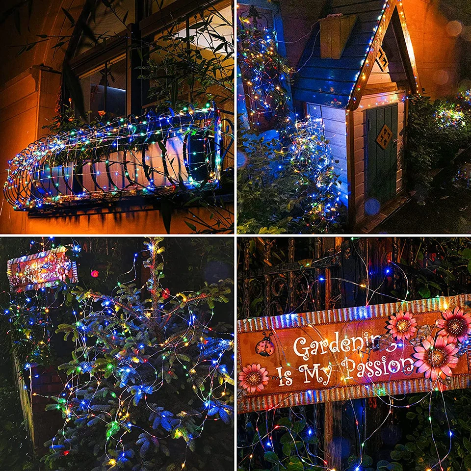 Wedding Party Decor LED String Light 2M/5M/10M Photo Clip Fairy Light Battery Operated Garland Christmas Holiday Home Decoration