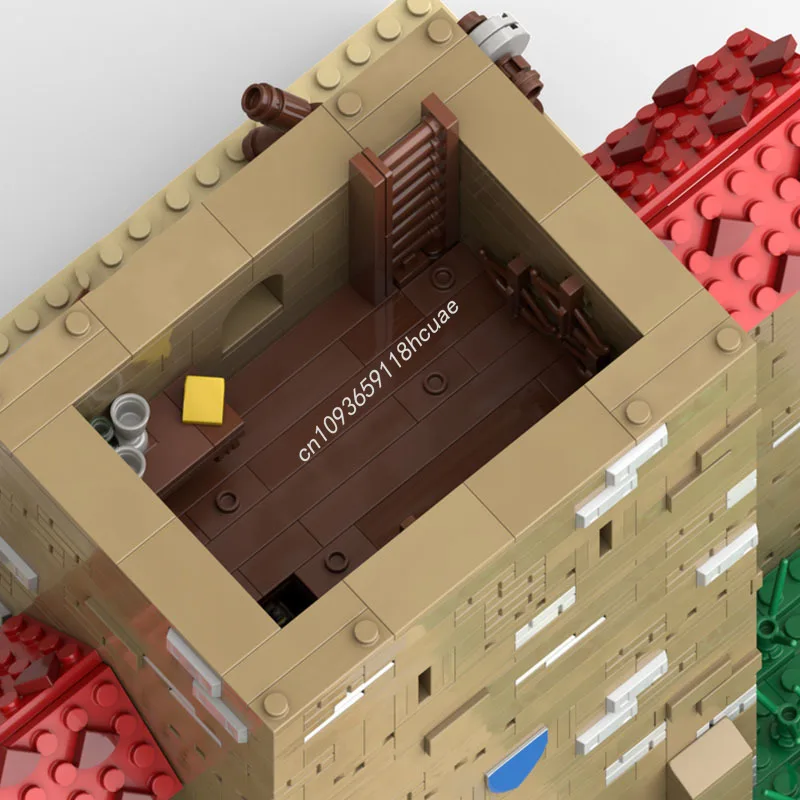 2346 個 MOC グロッケンター マルクスレウテ城の城門ビルディングブロック誕生日クリスマスおもちゃギフト