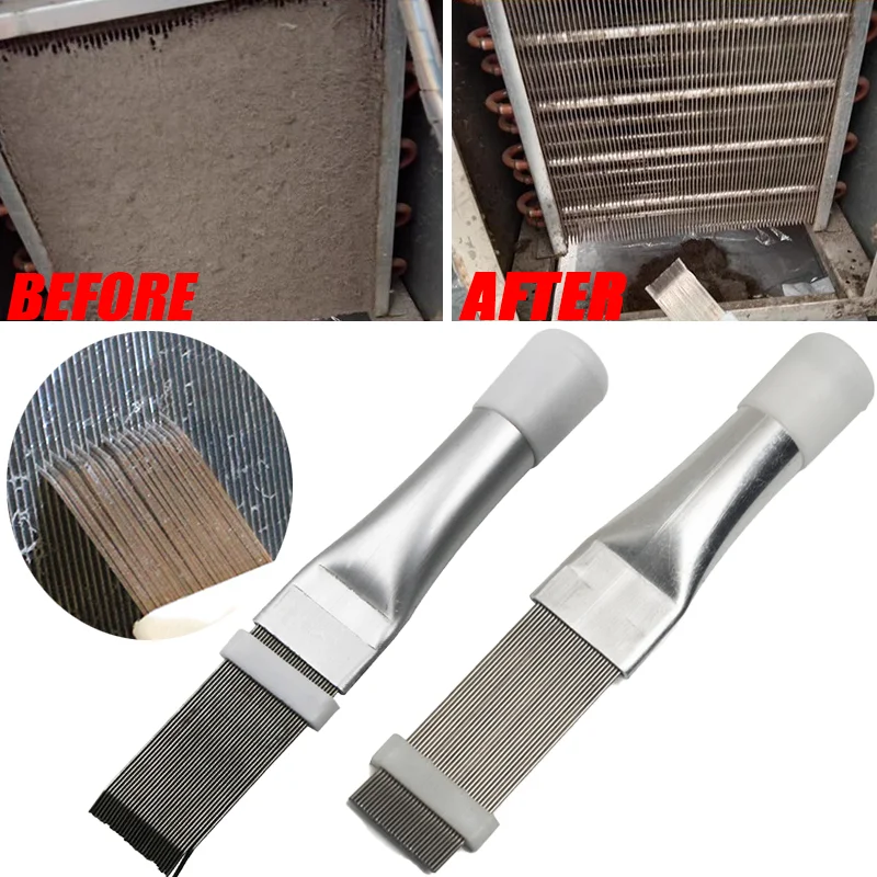 

Portable Air Conditioner Condenser Radiator Fin Comb Stainless Steel Cleaning Brush Tool Home Cleaning Tool Car Detailing Tools