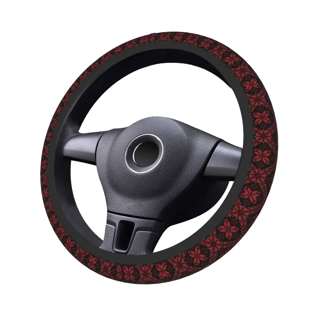Palestinian Tatreez Car Steering Wheel Cover Palestine Steering Wheel Protective Cover Auto Steering-Wheel Accessories