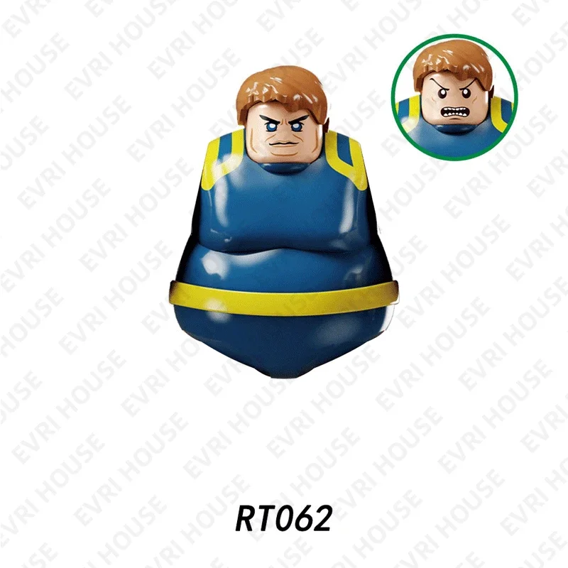 Série de quadrinhos blob mini figuras de ação tijolos montagem do filme blocos de construção brinquedos para crianças rt062 rt063