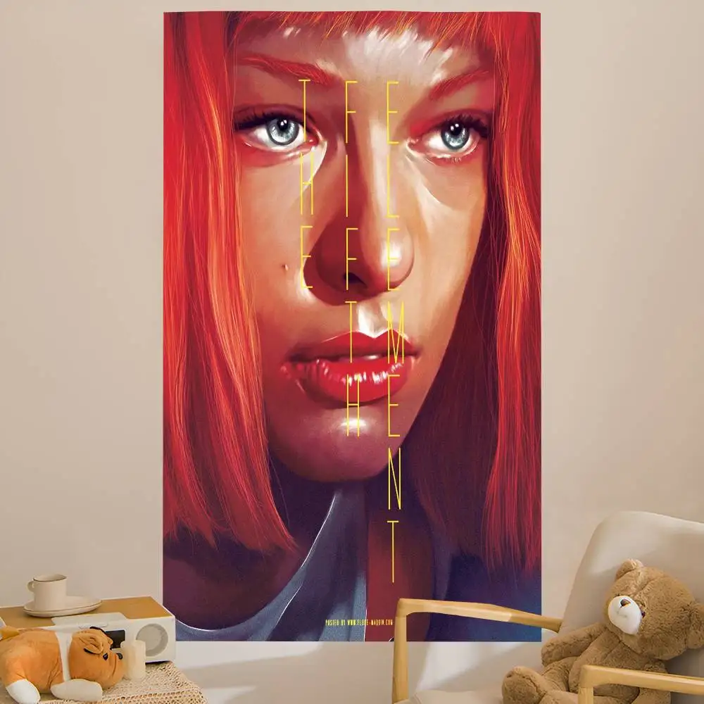 Action Movie The Fifth Element Tapestry Art Printing Japanese Wall Tapestry Anime Wall Hanging Home Decor