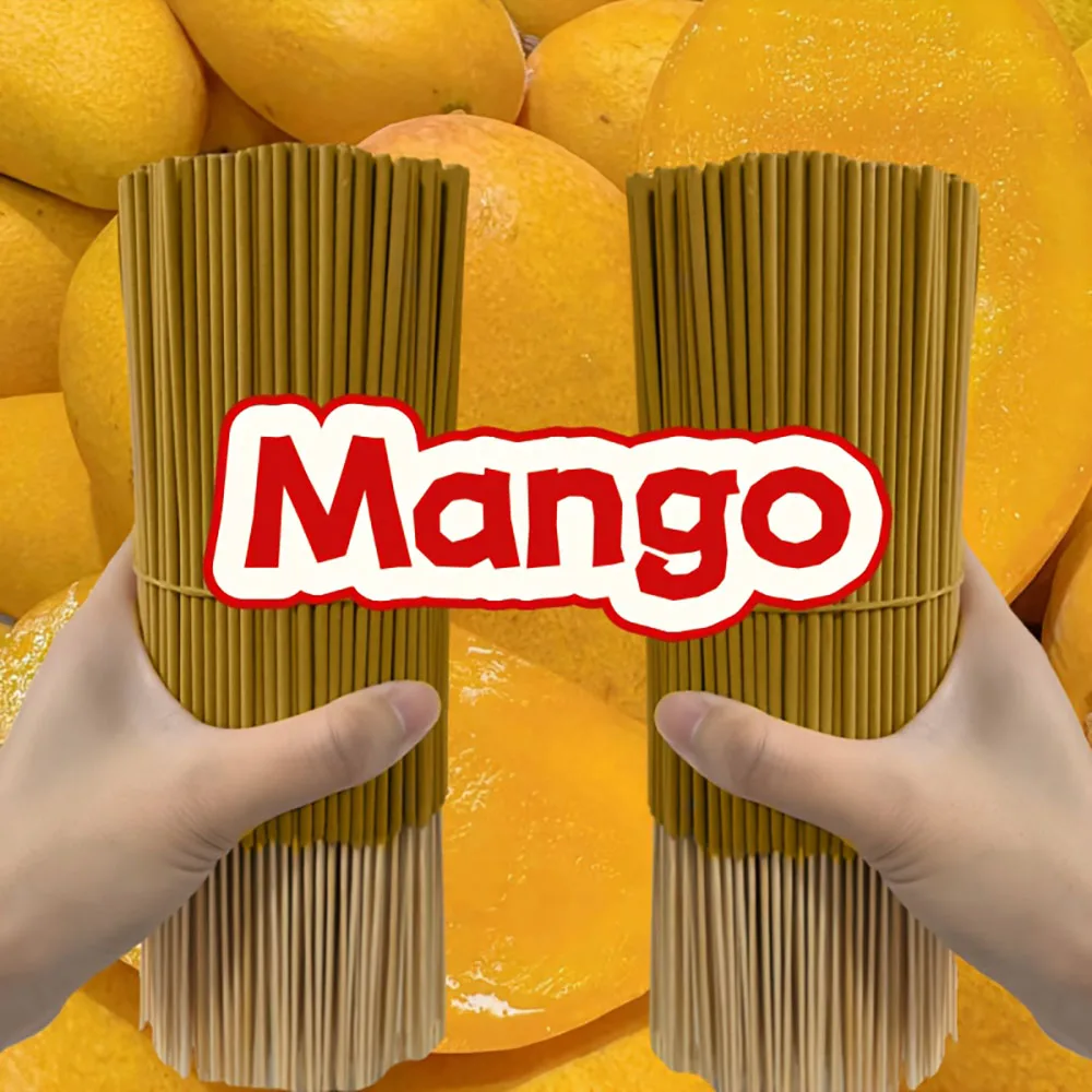 15/35/135 piezas de fragancia de mango natural | Adecuado para purificación de aire en el hogar, yoga, oficinas, salas de té: perfecto para Halloween, Navidad, Pascua y meditación. | Aroma de mango, material de madera