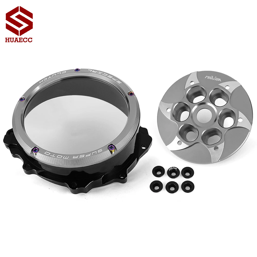 CNC Motorcycle Pressure Plate Engine Transparent Clutch Cover Guard for MV AGUSTA Brutale 3 cylinders 800 Rosso 800RR