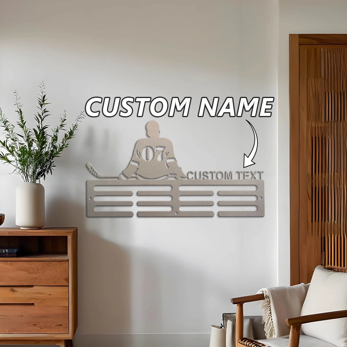 1pc Custom ice hockey metal me - Home Decor For Wedding recension och pris