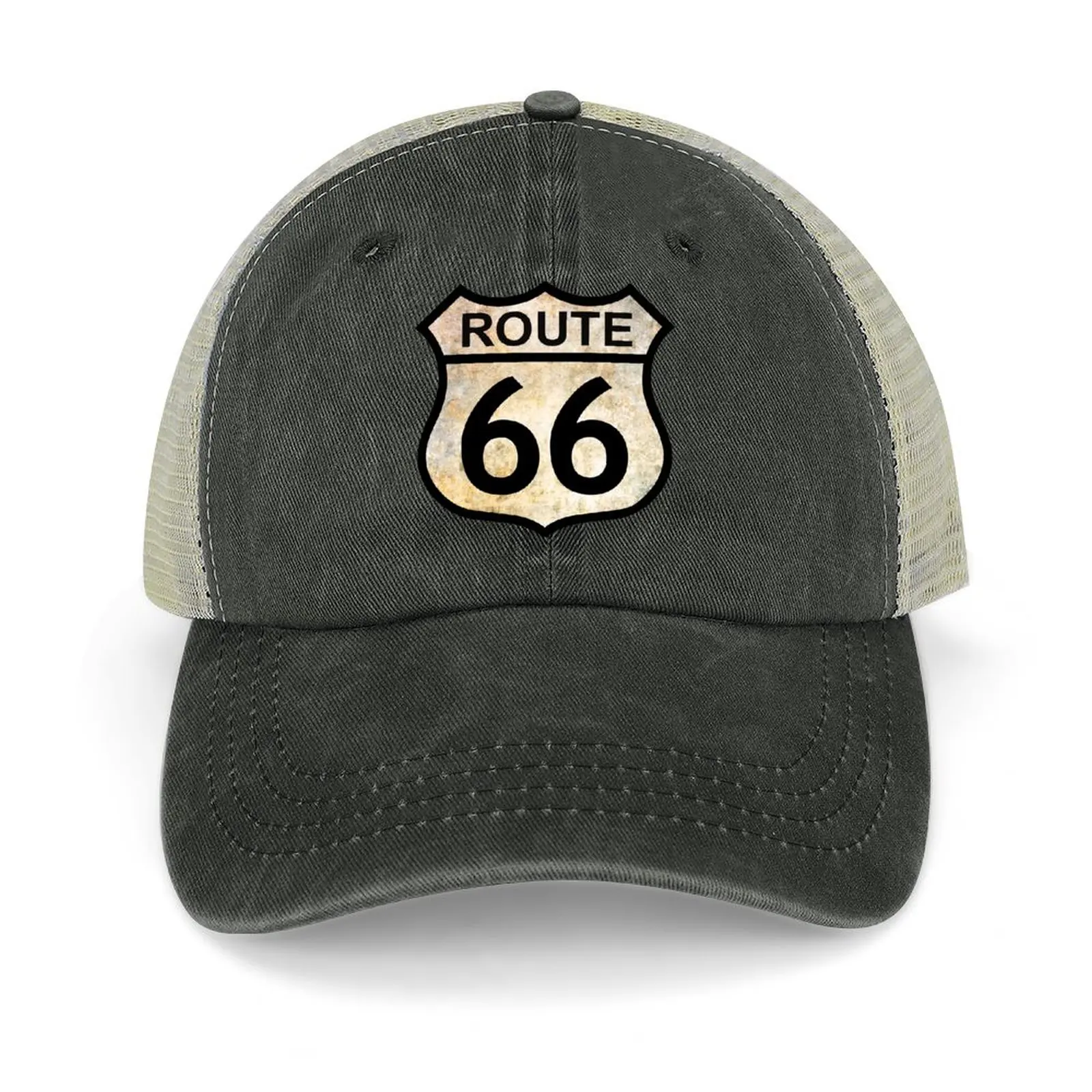 Vintage Route 66 sign Cowboy Hat custom Hat tea Hat Woman Hats Men's
