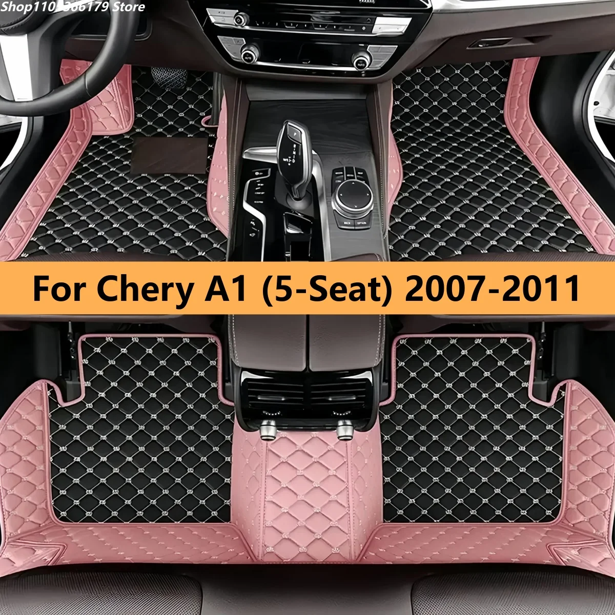 

Car Floor Mats For Chery A1 (5-Seat) 2007 2008 2009 2010 2011 Auto Accessories Carpet Pads Full Set Leather Matts
