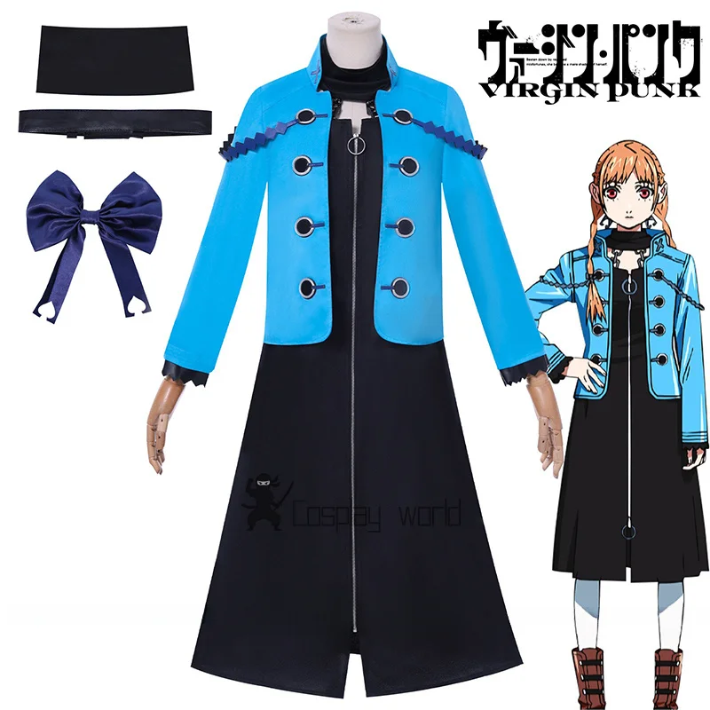 أنيمي عذراء الشرير Ubu Shinsui تأثيري حلي معطف القوس أغطية الرأس الجوارب الدعائم مجموعة كاملة الزي موحدة للنساء الفتيات الرجال كرنفال #1