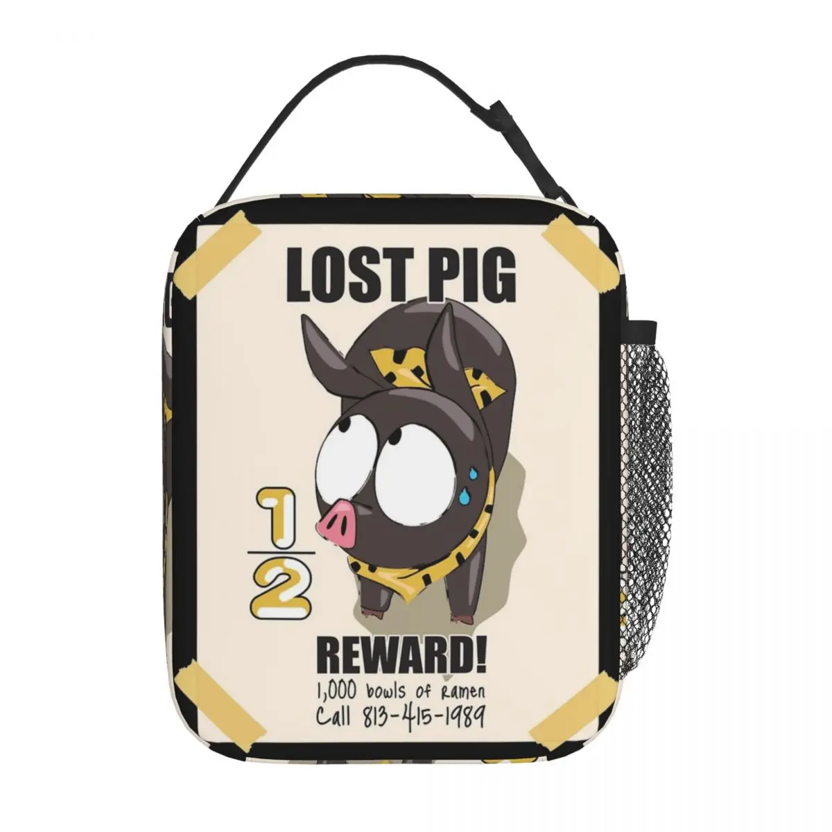 P-Chan Ryoga Lost Pig Ranma 1/2 أكياس الغداء المعزولة قدرة عالية قابلة لإعادة الاستخدام حقيبة للحفاظ على البرودة علب الاغذية حمل الشاطئ السفر فتاة صبي