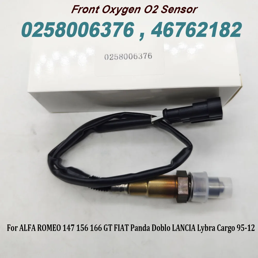 0258006376 46762182 Oxygen O2 Sensor Front For ALFA ROMEO 147 156 166 GT FIAT Panda Doblo LANCIA Lybra Cargo 95-12 High Quality