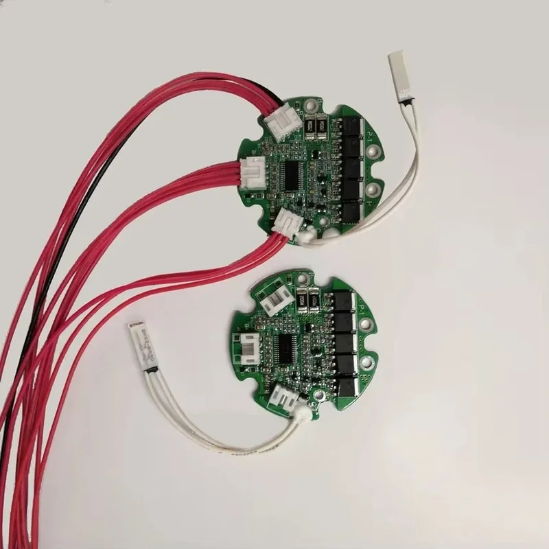 DT21 Round BMS 10S 36V 20A with Temp Sensor for Bottle Battery Pack - Split Port Charge Discharge Protection Board